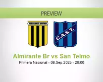 Almirante Br San Telmo betting prediction (09 September 2025)