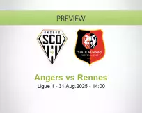 Angers Rennes betting prediction (31 August 2025)