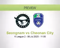 Seongnam Cheonan City betting prediction (06 July 2025)