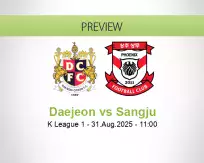 Daejeon Sangju betting prediction (31 August 2025)