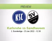 Karlsruhe Sandhausen betting prediction (08 February 2022)