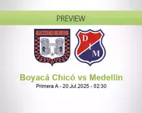 Boyacá Chicó Medellín betting prediction (20 July 2025)
