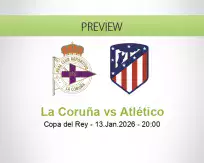 La Coruña Atlético betting prediction (13 January 2026)