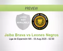 Jaiba Brava Leones Negros betting prediction (03 August 2025)
