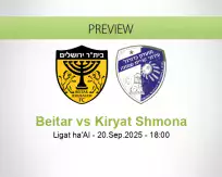 Beitar Kiryat Shmona betting prediction (20 September 2025)