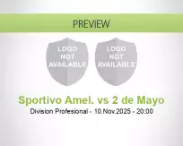 Sportivo Amel. vs 2 de Mayo
