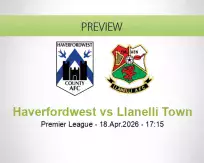 Haverfordwest Llanelli Town betting prediction (18 April 2026)