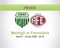 Maringá Ferroviária betting prediction (05 April 2026)
