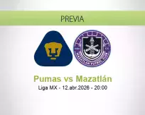 Pumas vs Mazatlán