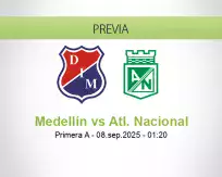 Pronóstico Medellín Atl. Nacional (07 septiembre 2025)