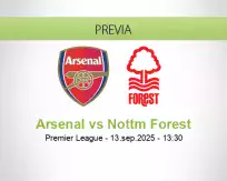 Arsenal vs Nottm Forest