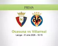 Pronóstico Osasuna Villarreal (31 enero 2026)
