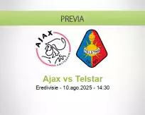 Pronóstico Ajax Telstar (10 agosto 2025)