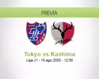 Pronóstico Tokyo Kashima (10 agosto 2025)