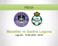 Pronóstico Mazatlán Santos Laguna (14 febrero 2025)