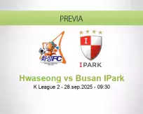Pronóstico Hwaseong Busan IPark (28 septiembre 2025)