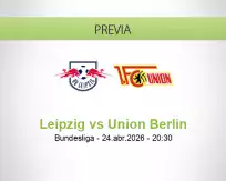 Pronóstico Leipzig Union Berlin (24 abril 2026)