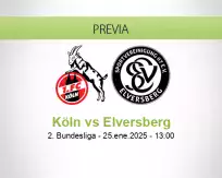 Pronóstico Köln Elversberg (25 enero 2025)