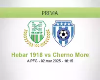 Pronóstico Hebar 1918 Cherno More (02 marzo 2025)