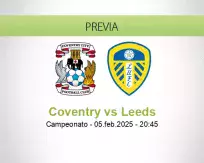 Pronóstico Coventry Leeds (05 febrero 2025)