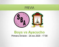 Pronóstico Boys Ayacucho (24 noviembre 2020)