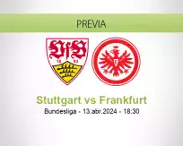 Pronóstico Stuttgart Frankfurt (13 abril 2024)