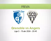 Pronóstico Grenoble Angers (15 abril 2024)