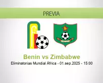 Pronóstico Benin Zimbabwe (05 septiembre 2025)
