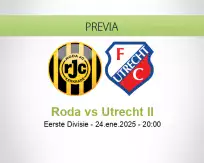 Pronóstico Roda Utrecht II (24 enero 2025)