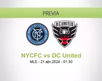 Pronóstico NYCFC DC United (20 abril 2024)