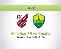 Pronóstico Athletico PR Cuiabá (14 abril 2024)