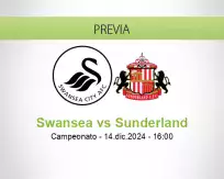 Pronóstico Swansea Sunderland (14 diciembre 2024)