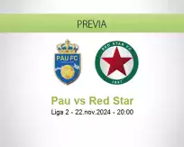 Pronóstico Pau Red Star (22 noviembre 2024)