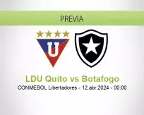 Pronóstico LDU Quito Botafogo (11 abril 2024)