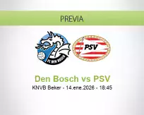 Den Bosch vs PSV