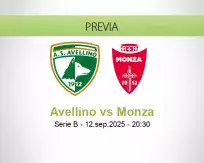 Pronóstico Avellino Monza (12 septiembre 2025)