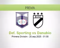 Pronóstico Def. Sporting Danubio (19 septiembre 2025)