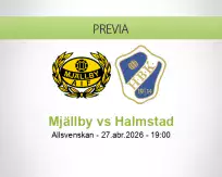 Pronóstico Mjällby Halmstad (27 abril 2026)