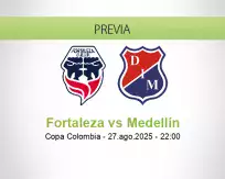 Pronóstico Fortaleza Medellín (27 agosto 2025)