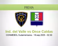 Pronóstico Ind. del Valle Once Caldas (17 septiembre 2025)