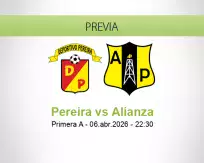 Pronóstico Pereira Alianza (06 abril 2026)