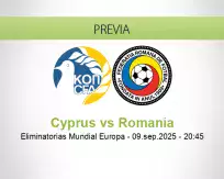 Pronóstico Cyprus Romania (09 septiembre 2025)