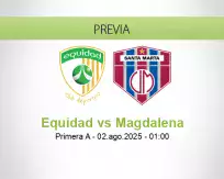 Pronóstico Equidad Magdalena (01 agosto 2025)