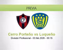 Pronóstico Cerro Porteño Luqueño (02 febrero 2026)