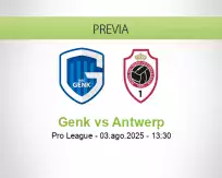 Pronóstico Genk Antwerp (03 agosto 2025)