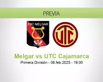 Pronóstico Melgar UTC Cajamarca (08 febrero 2025)