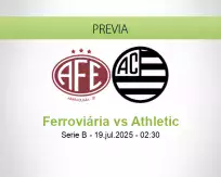 Pronóstico Ferroviária Athletic (18 julio 2025)