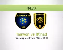 Pronóstico Taawon Ittihad (06 febrero 2025)