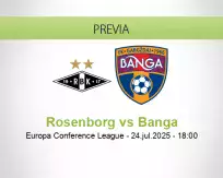 Pronóstico Rosenborg Banga (24 julio 2025)