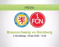 Pronóstico Braunschweig Nürnberg (05 abril 2026)